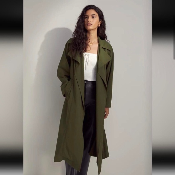 BloomChic Jackets & Blazers - BloomChic Belted Trench Coat Size 14/16